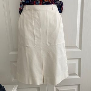 JCrew cotton stretch a-line lined skirt